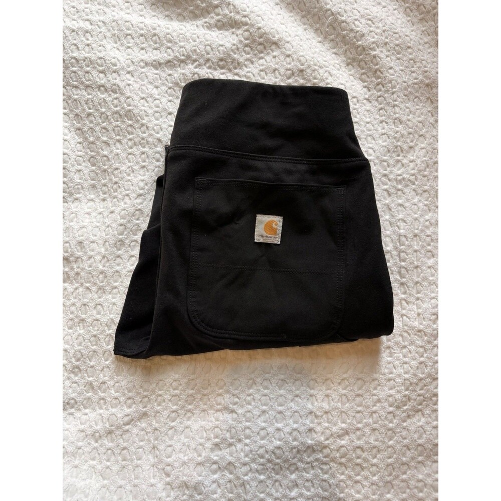 Carhartt Women's Force Fitted Lightweight Black Leggings Size M 8-10 BN2482-W